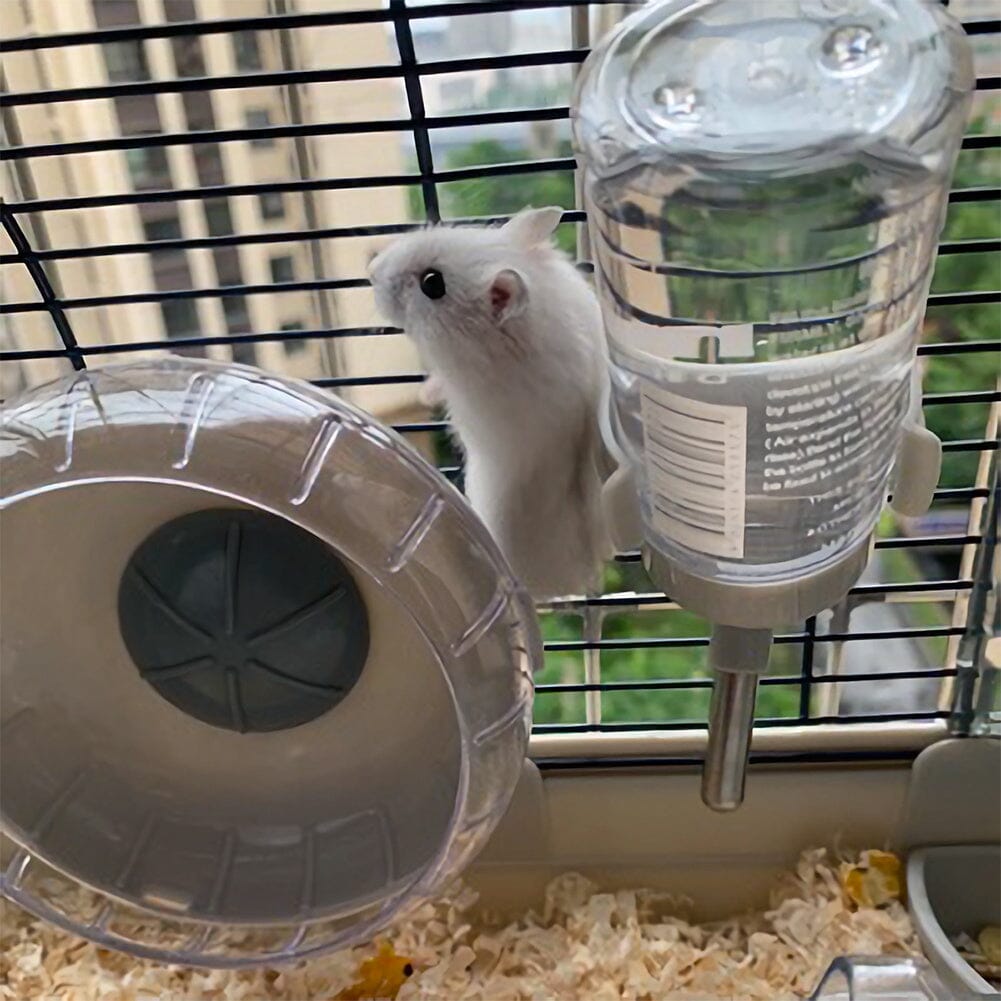 Crystal View Hamster Cage with Silent Exercise Wheel & Accessories