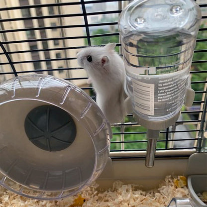 Crystal View Hamster Cage with Silent Exercise Wheel & Accessories