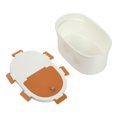 Airtight Flat-Top Pet Food Storage Bin for Dogs and Cats - 4-6kg Capacity