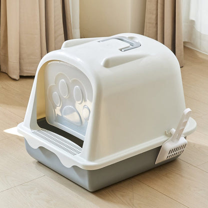 Large Enclosed Cat Litter Box: Odor Control and Spill Prevention