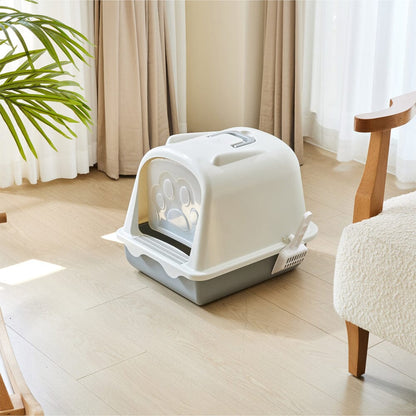Large Enclosed Cat Litter Box: Odor Control and Spill Prevention