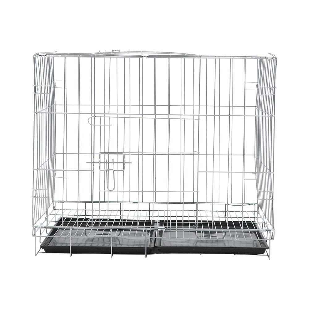 Wire Dog Crate with 2 Doors and Tray