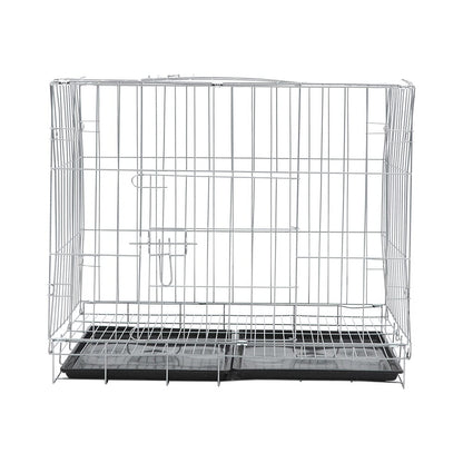 Wire Dog Crate with 2 Doors and Tray