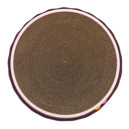 Circular Cat Scratching Board with Ball Toy