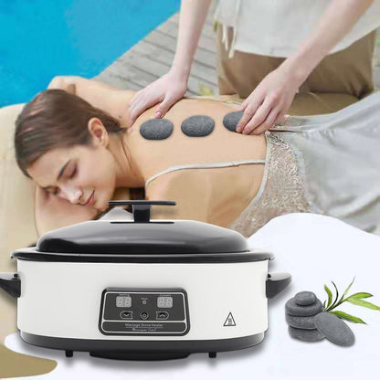 Stainless Steel Heater, Basalt Massage Stone Set for Spa