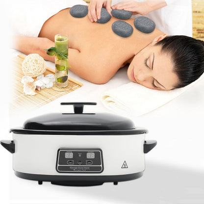 Stainless Steel Heater, Basalt Massage Stone Set for Spa