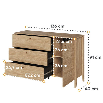 Cozy Chest Of Drawers 136cm