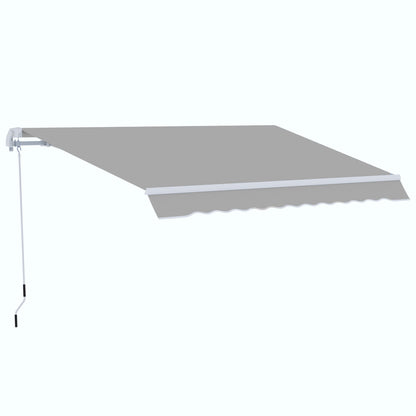 Outsunny Garden Patio Manual Awning Canopy Sun Shade Shelter Retractable 4 Size 5 Colour