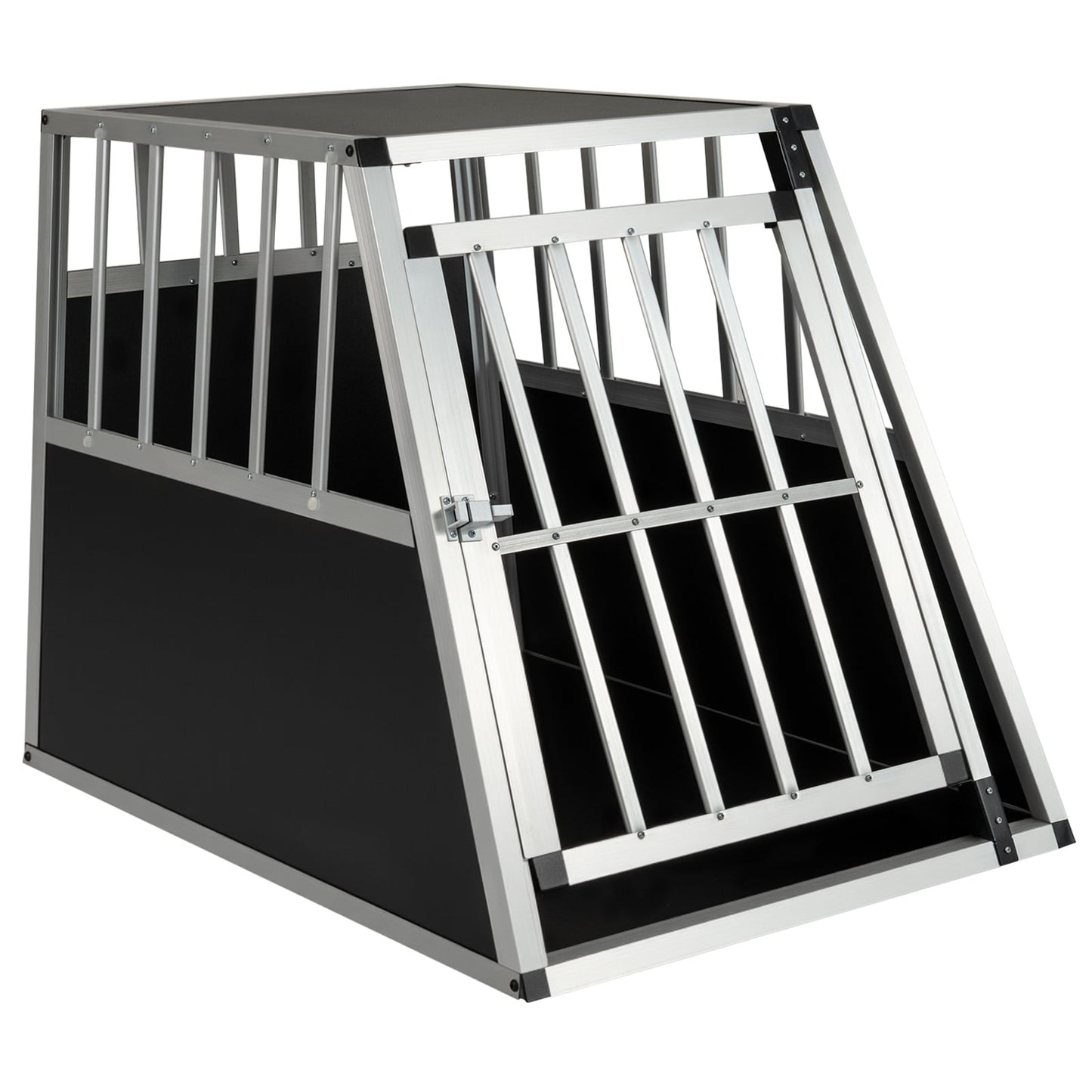 Chew Proof Dog Cage for Small Medium Dogs with Trapezoidal Design for Camping