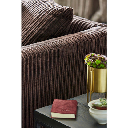 Chicago Jumbo Cord Chocolate Corner Sofa