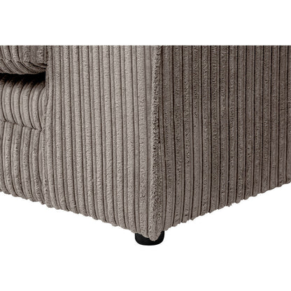 Chicago Jumbo Cord Grey Corner Sofa