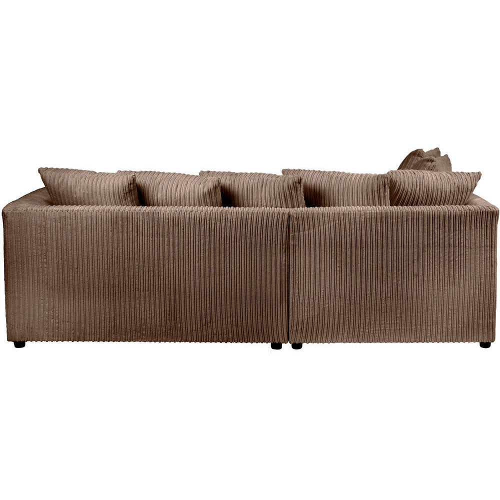 Chicago Jumbo Cord Grey Corner Sofa