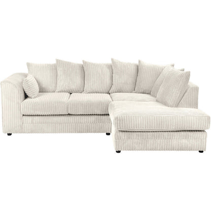 Chicago Jumbo Cord Grey Corner Sofa