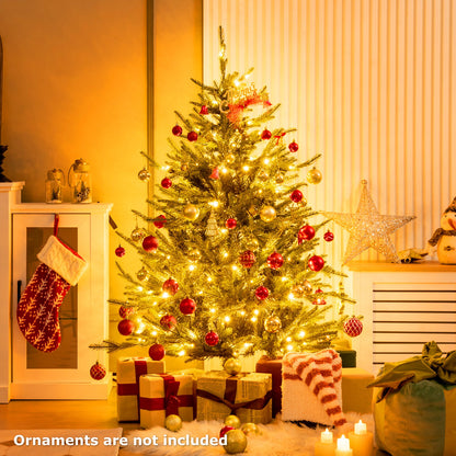 Pre-Lit Christmas Tree with LED Lights and 8 Lighting Modes-4.5 FT
