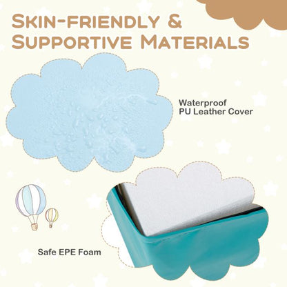 Climb and Crawl Foam Block Play Set for Infant Baby and Toddlers-Blue