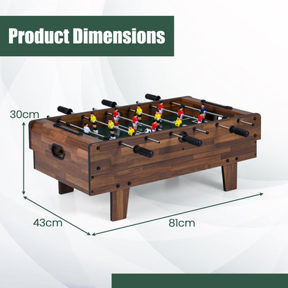 4 in 1 Combo Game Table Set Foosball Table with Billiards-Wood