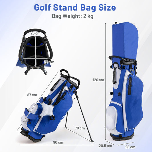 Men's Complete Golf Clubs and Bag Set Right Handed-Blue