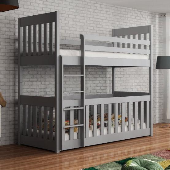 Henley Wooden Bunk Bed Cris with Cot Bed