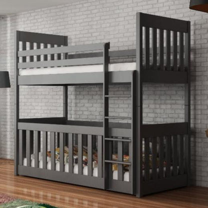 Henley Wooden Bunk Bed Cris with Cot Bed