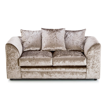 Mercury Ajo Crushed Velvet Corner Sofa ,Silver ,Black ,Mink