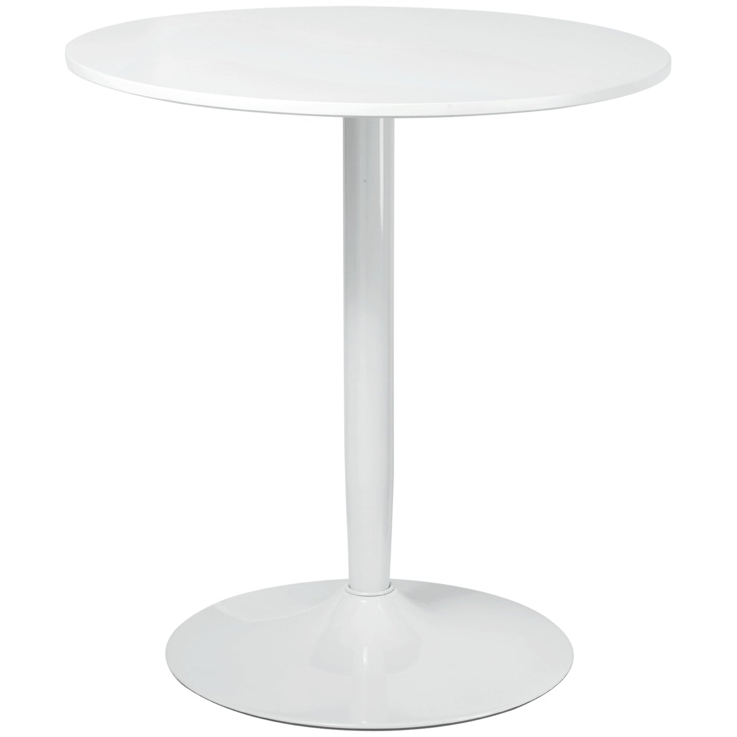 HOMCOM 75H x â70cm Two-Person Minimalistic Dining Table - White