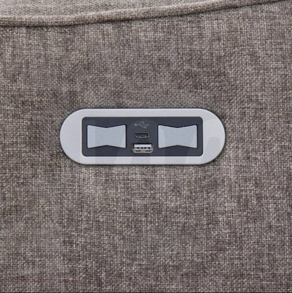 Cavendish 2 Seater Sofa Grey (Power Recliner)