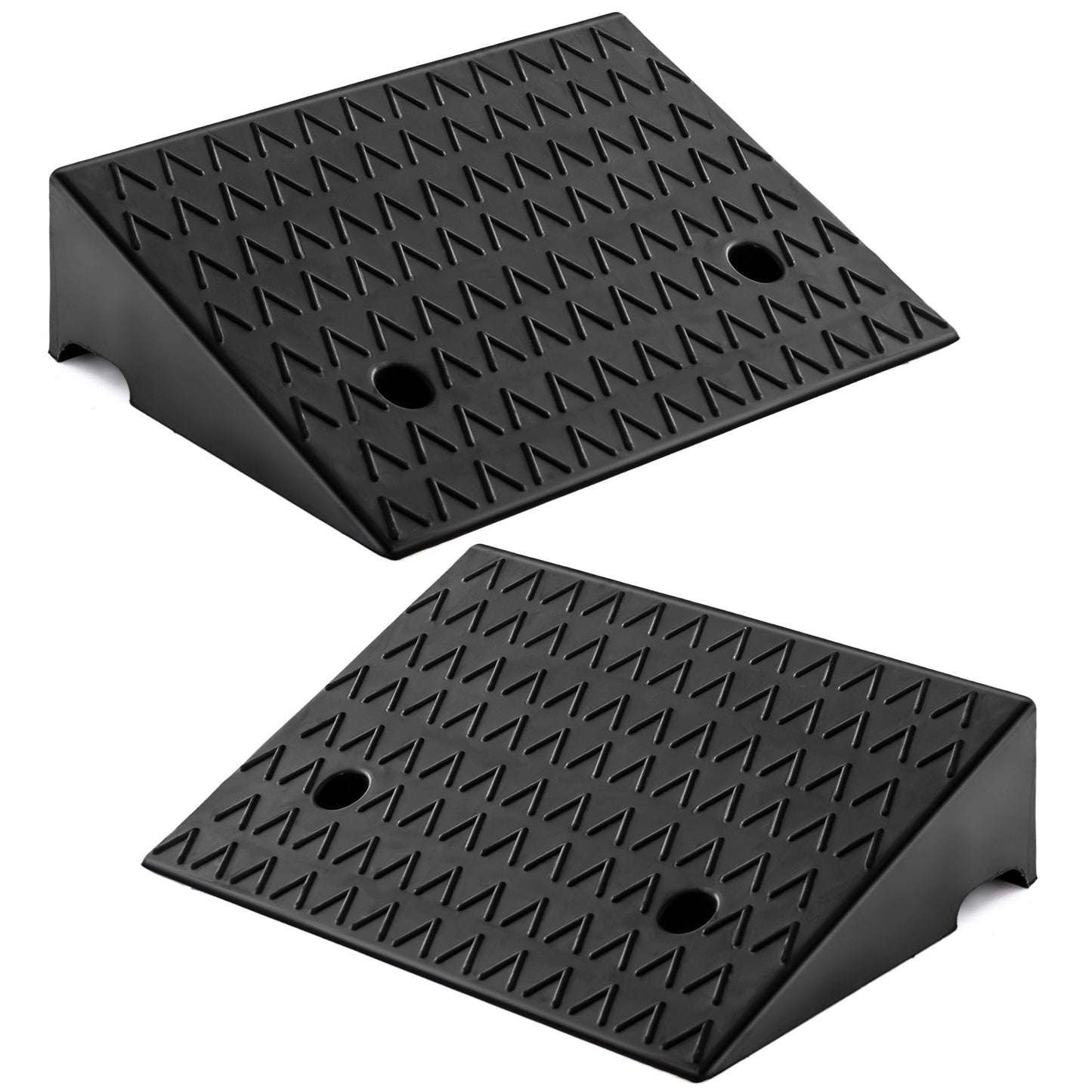 Curb Ramp 2 Pack with Predrilled Holes and 4 Expansion Bolts