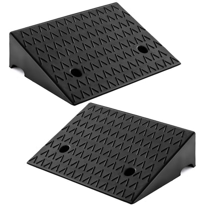 Curb Ramp 2 Pack with Predrilled Holes and 4 Expansion Bolts