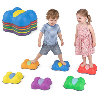 Cute Butterfly Theme 6 Pieces Stepping Stones Non-Slip Design for Ages 3+ Kids