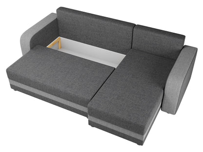 Corner Sofa Bed JUMBO Light Grey / Dark Grey