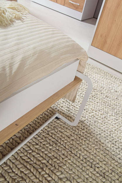 SPACEO Desk White / White Handles