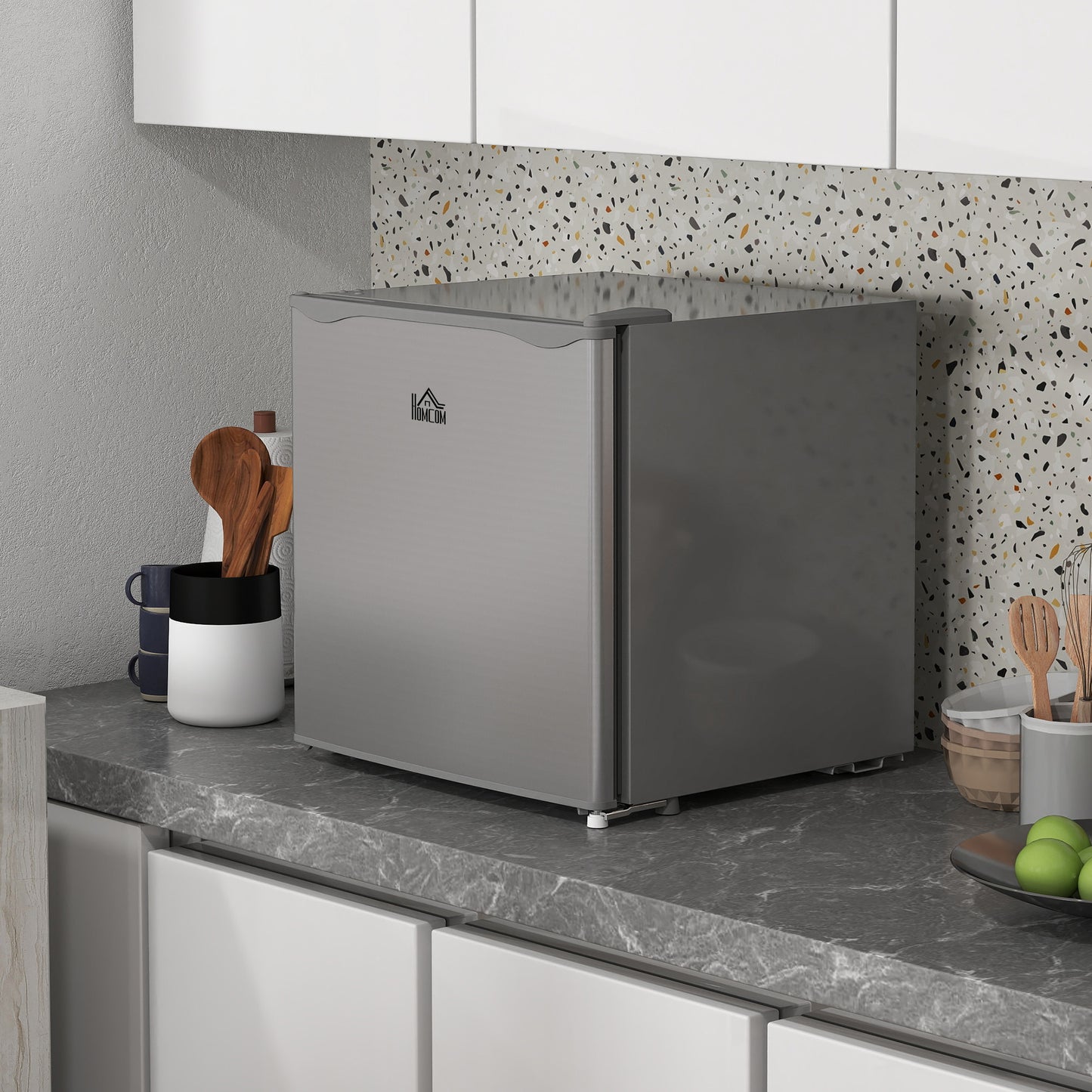 HOMCOM 35L Mini Freezer, -24√¢‚Äû∆í to -14√¢‚Äû∆í Temperature - Grey