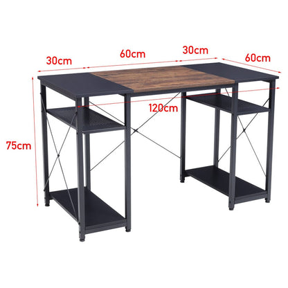 Stylish 120 cm Computer Desk with Dual-Surface Finish