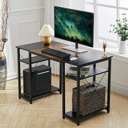 Stylish 120 cm Computer Desk with Dual-Surface Finish