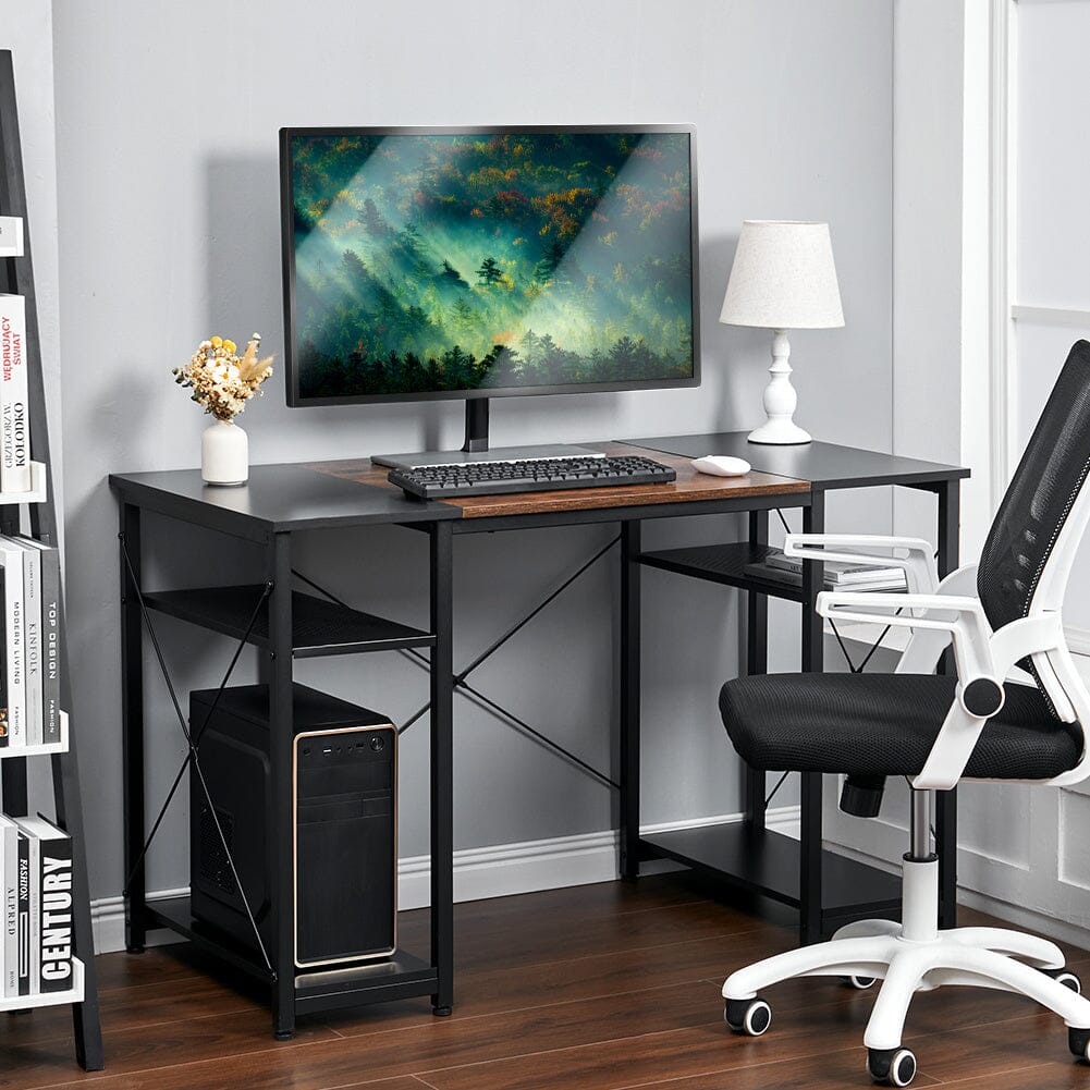 Stylish 120 cm Computer Desk with Dual-Surface Finish