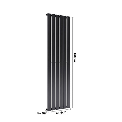 160cm H Vertical Single Panel Heater 1064W Anthracite Radiator
