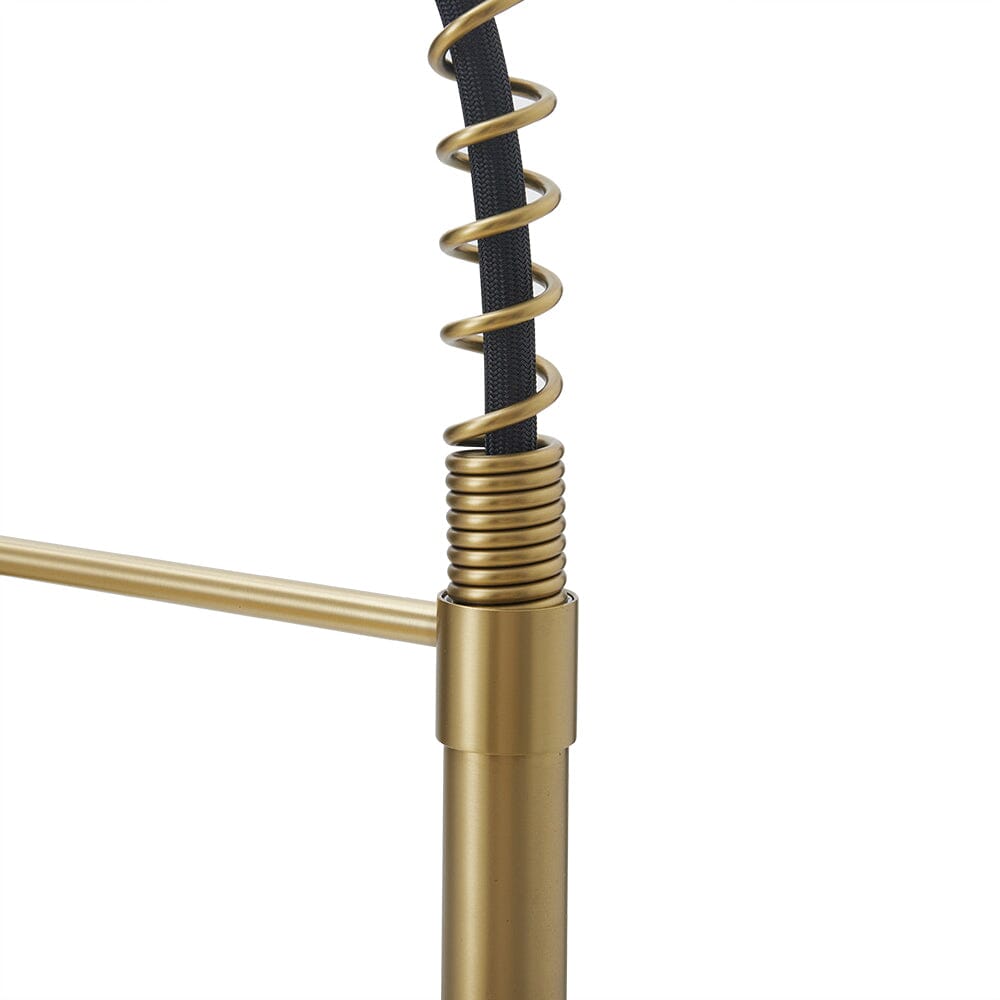 Single Handle Kitchen Faucet with Spring Spout