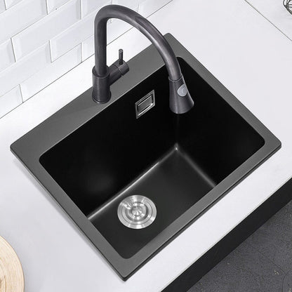 Quartz Undermount Kitchen Sink Single Bowl