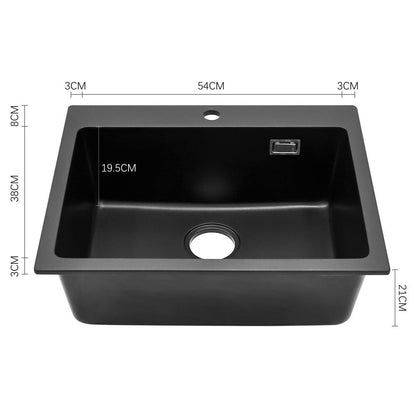 Quartz Undermount Kitchen Sink Single Bowl