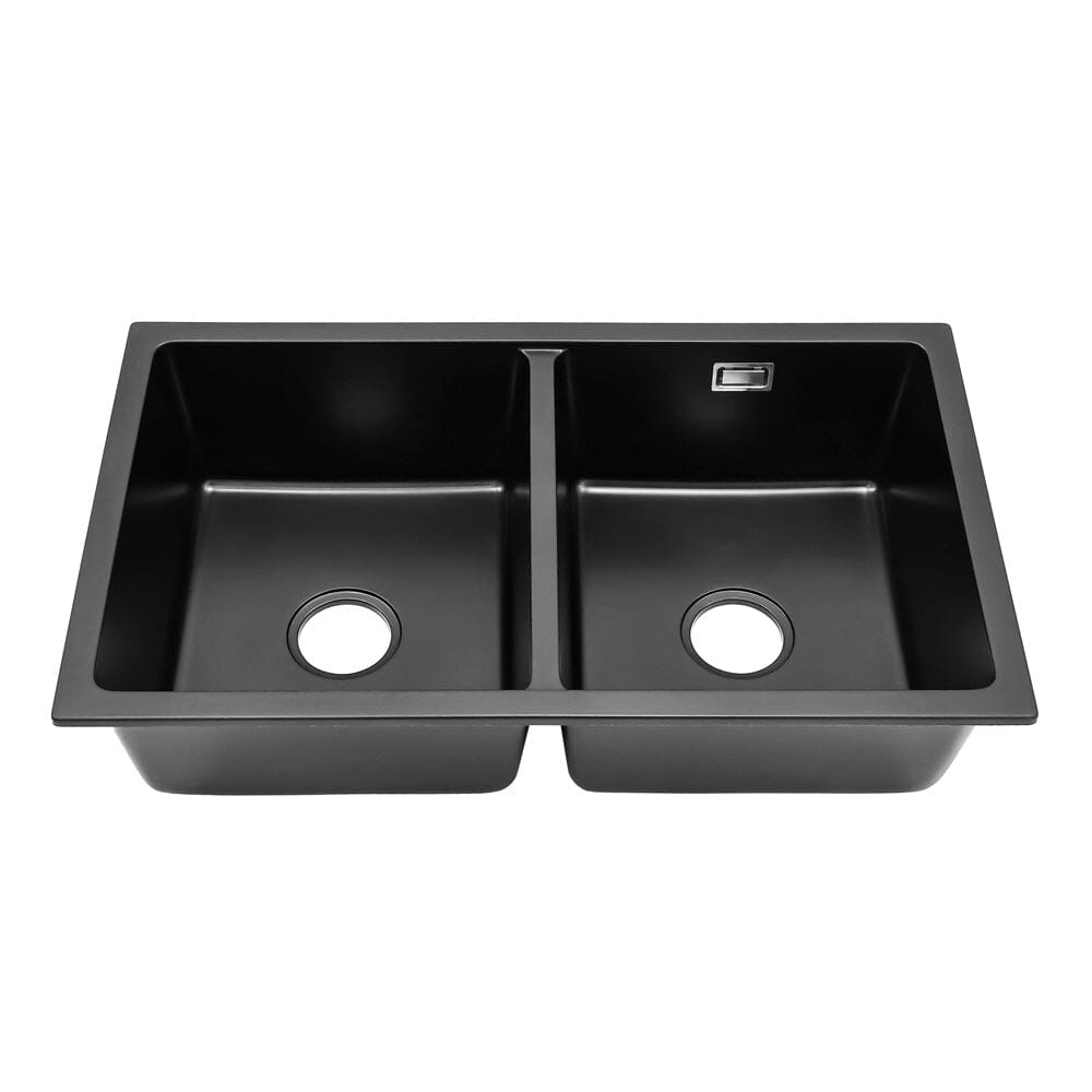 Quartz Double Bowl Undermount Kitchen Sink