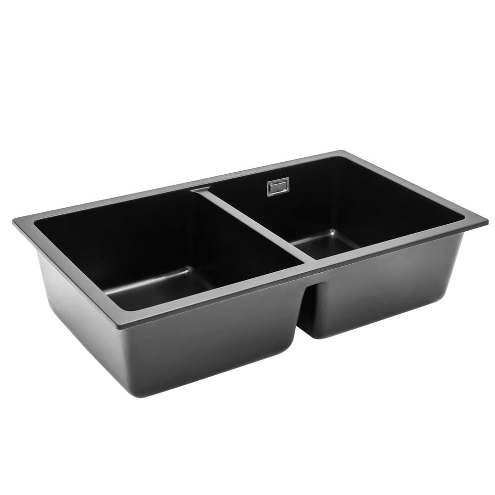 Quartz Double Bowl Undermount Kitchen Sink