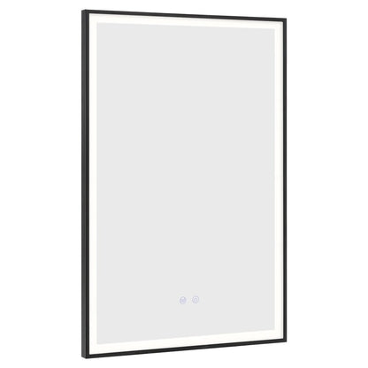 Rectangular 50x70cm Anti-fog Bathroom Vanity Mirror with Touch Lighting