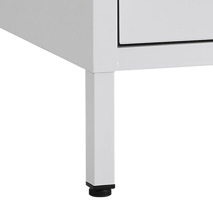 Compact White Two-Door File Cabinet for Efficient Storage