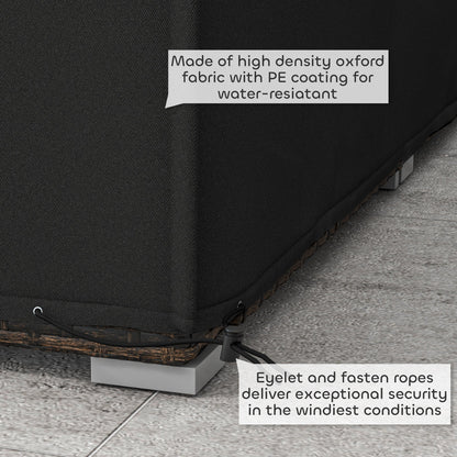 Outsunny 155 x 222cm Waterproof Furniture Cover - Black