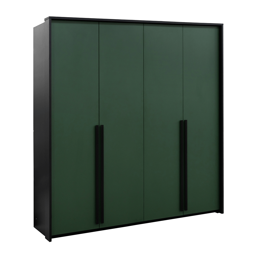 Green Hinged Door Wardrobe 205cm – EVERTON D2