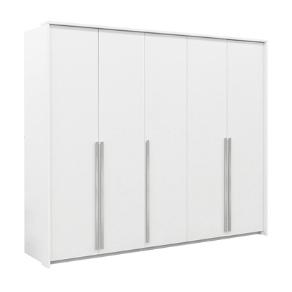 White Hinged Door Wardrobe 255cm – EVERTON D5