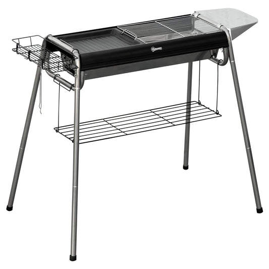 Grill węglowy Outsunny - czarny