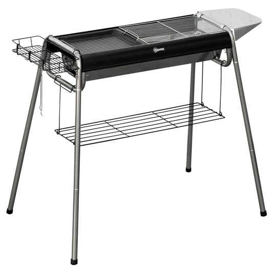 Grill węglowy Outsunny - czarny