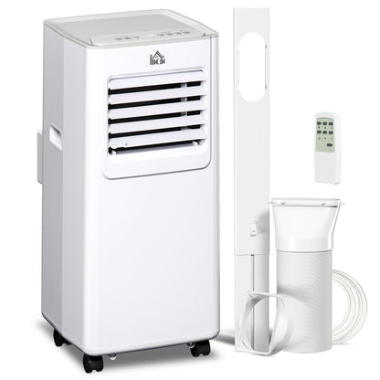 HOMCOM 7000 BTU Air Conditioning Unit, 3-in-1 Portable Air Conditioner, Dehumidifier, Cooling Fan with 2 Speeds, 24H Timer, Remote Control, LED Display, Window Venting Kit, 15m√Ç¬≤