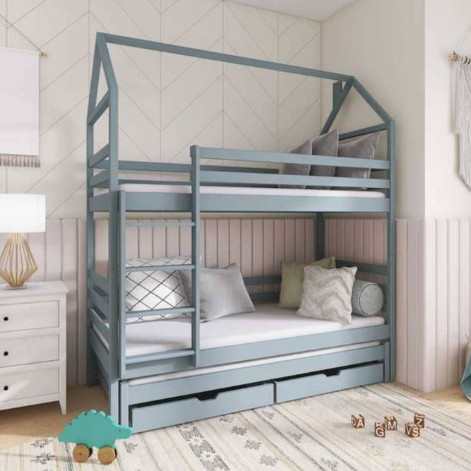 Dalia Bunk Bed with Trundle and Storage